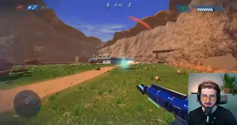 Opus 5 on Halo — Blood Gulch 5v5 in the browser